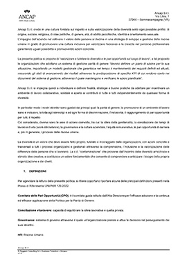 Politica di parità di genere